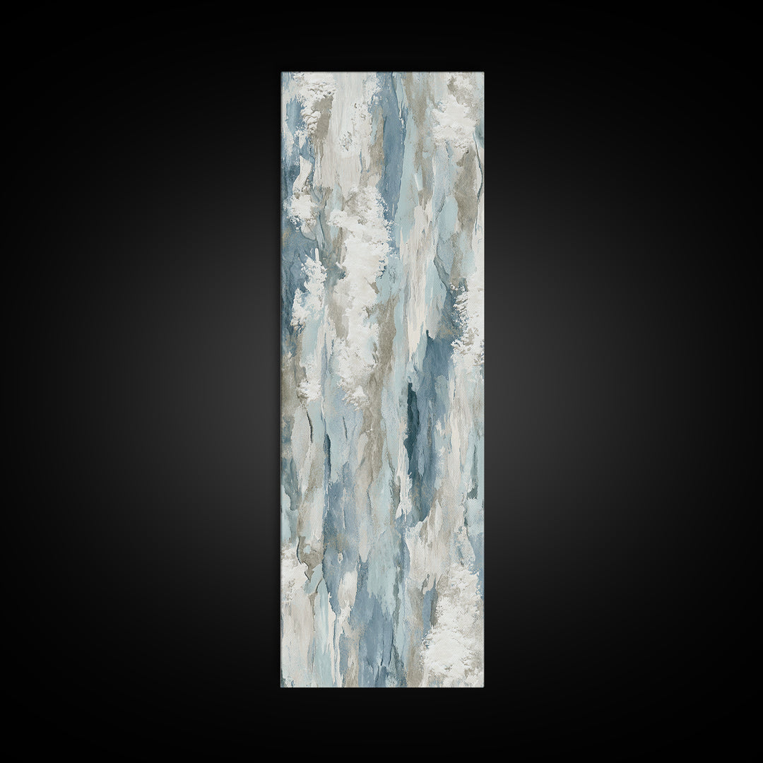 Clean Marble Texture Framed Canvas Print, Dental Office Art, Boho Decor, Office Decor, Fine Art, Calm, Digital Print, DOA-1x3-84