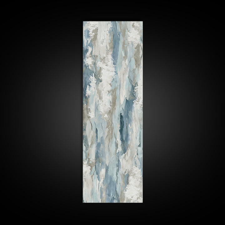 Clean Marble Texture Framed Canvas Print, Dental Office Art, Boho Decor, Office Decor, Fine Art, Calm, Digital Print, DOA-1x3-84