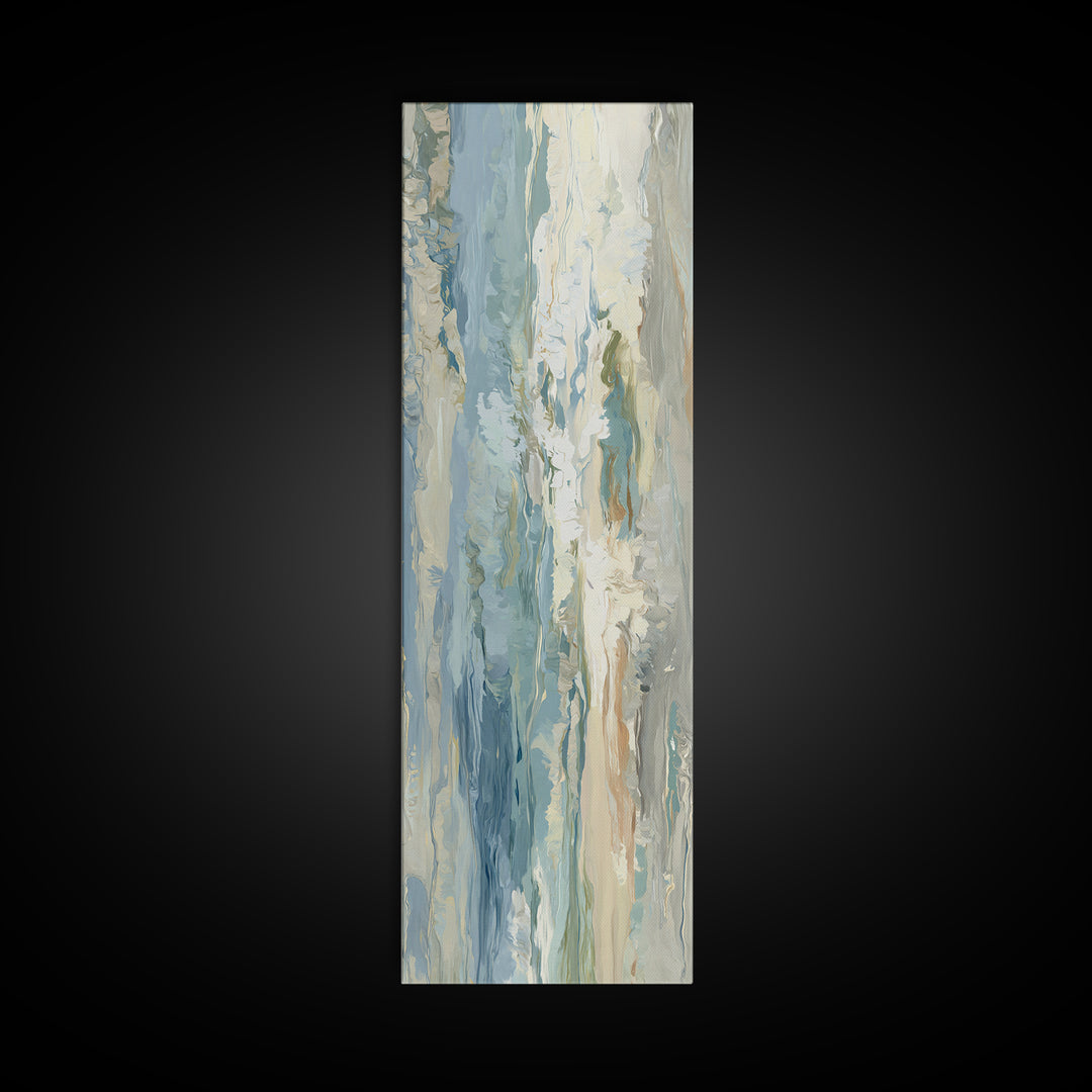 Calming Abstract Ocean Waves Canvas Print, Dental Office Art, Wall Decor, Office Decor, Fine Art, Calm, Contemporary Art, DOA-1x3-85