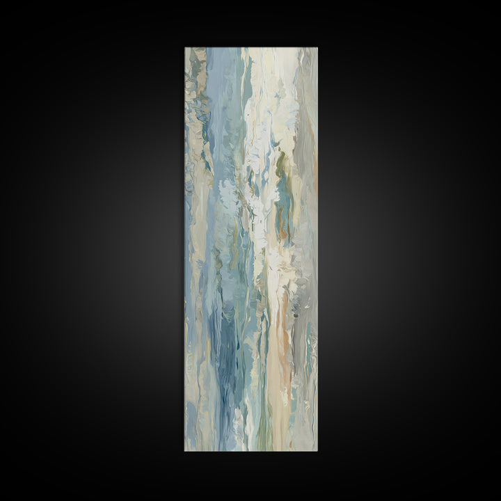 Calming Abstract Ocean Waves Canvas Print, Dental Office Art, Wall Decor, Office Decor, Fine Art, Calm, Contemporary Art, DOA-1x3-85