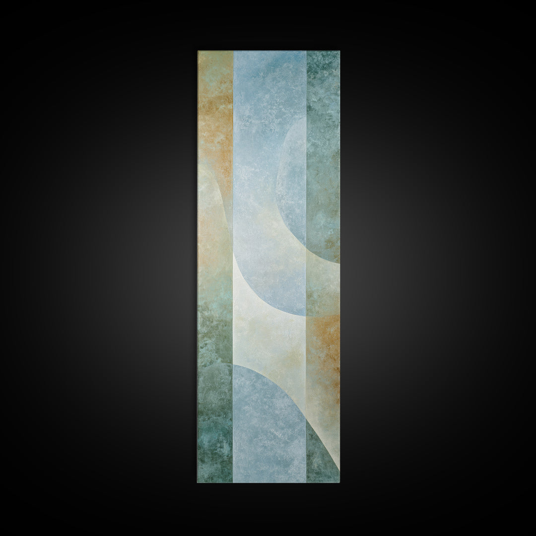 Minimal Smile Curve Abstract Canvas Print, Dental Office Art, Office Decor, Abstract Art, Calm, Medical Office Decor, DOA-1x3-89