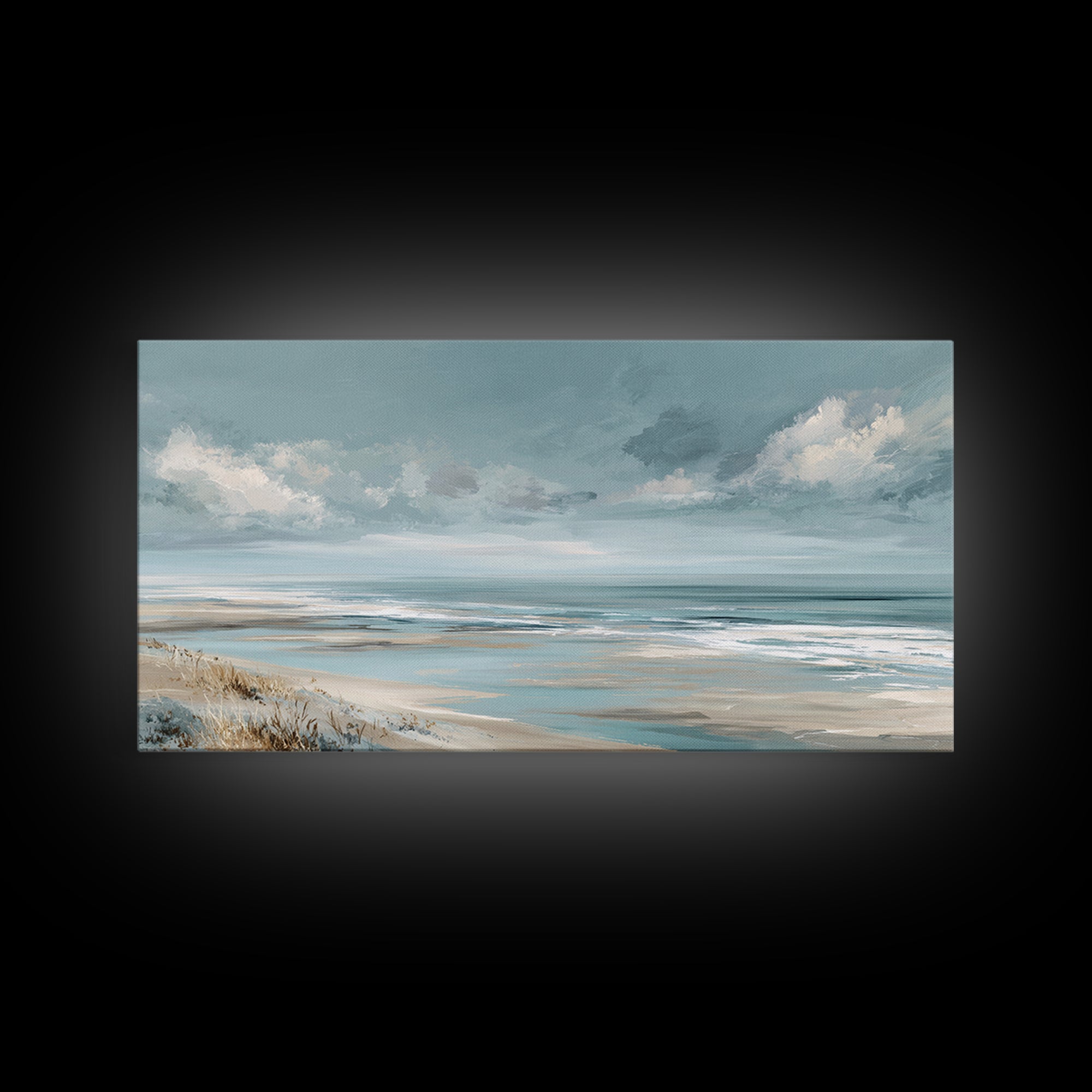 Quiet Coastal Dunes Framed Canvas Print, Dental Office Art, Dentist Art, Office Decor, Fine Art, Calm, Luxury Decor, Art Print, DOA-2x1-18
