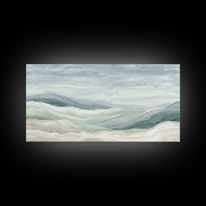 Clean Marble Texture Framed Canvas Print, Dental Office Art, Modern Decor, Office Decor, Fine Art, Calm, Poster, DOA-2x1-20