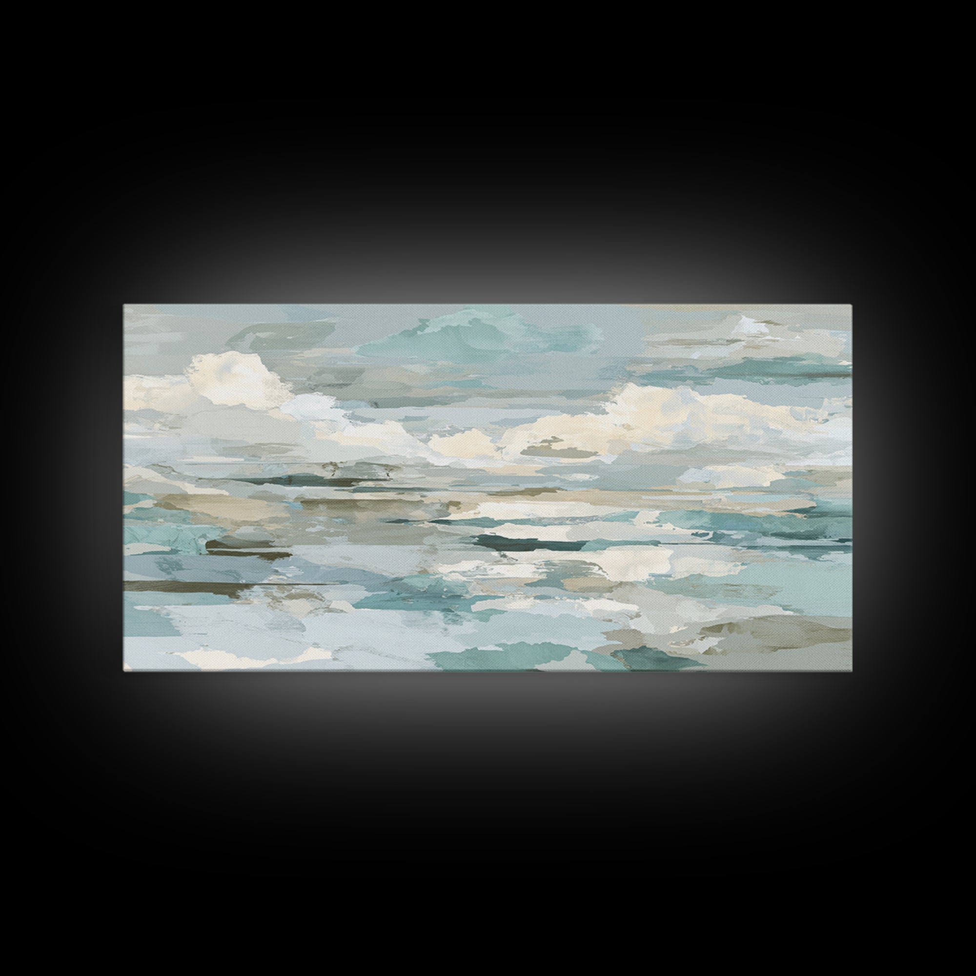 Clean Geometric Art Framed Canvas Print, Dental Office Art, Office Decor, Abstract Art, Calm, Room Decor Aesthetic, DOA-2x1-28
