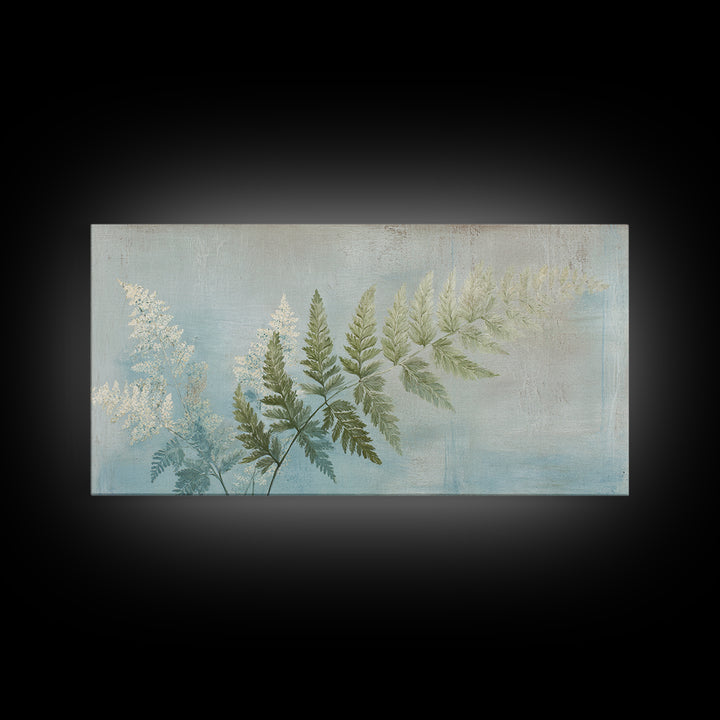 Botanical Fern Study Canvas Print, Dental Office Art, Minimalist Decor, Office Decor, Fine Art, Calm, Motivational Poster, DOA-2x1-39