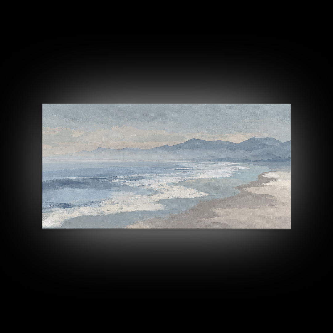 Quiet Coastal Dunes Framed Canvas Print, Dental Office Art, Dentist Art, Office Decor, Fine Art, Calm, Luxury Decor, Art Print, DOA-2x1-42