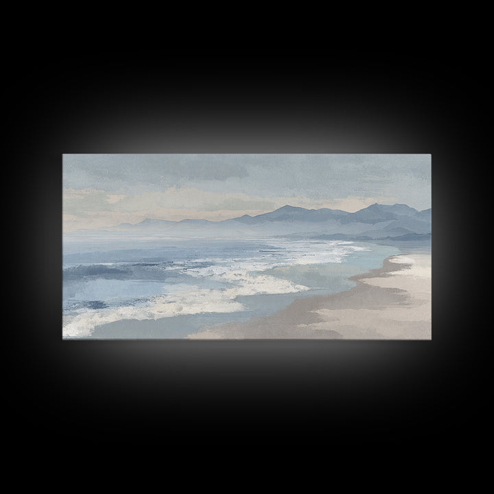 Quiet Coastal Dunes Framed Canvas Print, Dental Office Art, Dentist Art, Office Decor, Fine Art, Calm, Luxury Decor, Art Print, DOA-2x1-42