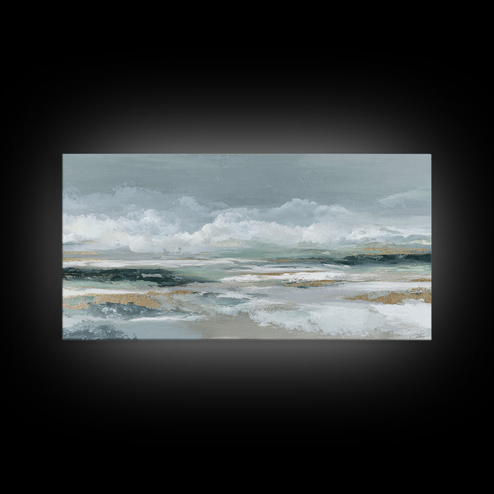 Clean Marble Texture Canvas Print, Dental Office Art, Office Decor, Abstract Art, Calm, Unique Wall Art, Minimalist Wall Art, DOA-2x1-44
