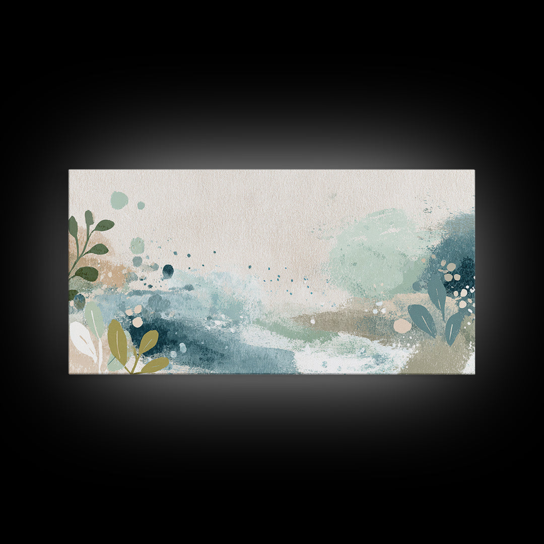 Playful Tooth Shaped Character Framed Canvas Print, Dental Office Art, Modern Decor, Office Decor, Fine Art, Calm, Poster, DOA-2x1-50