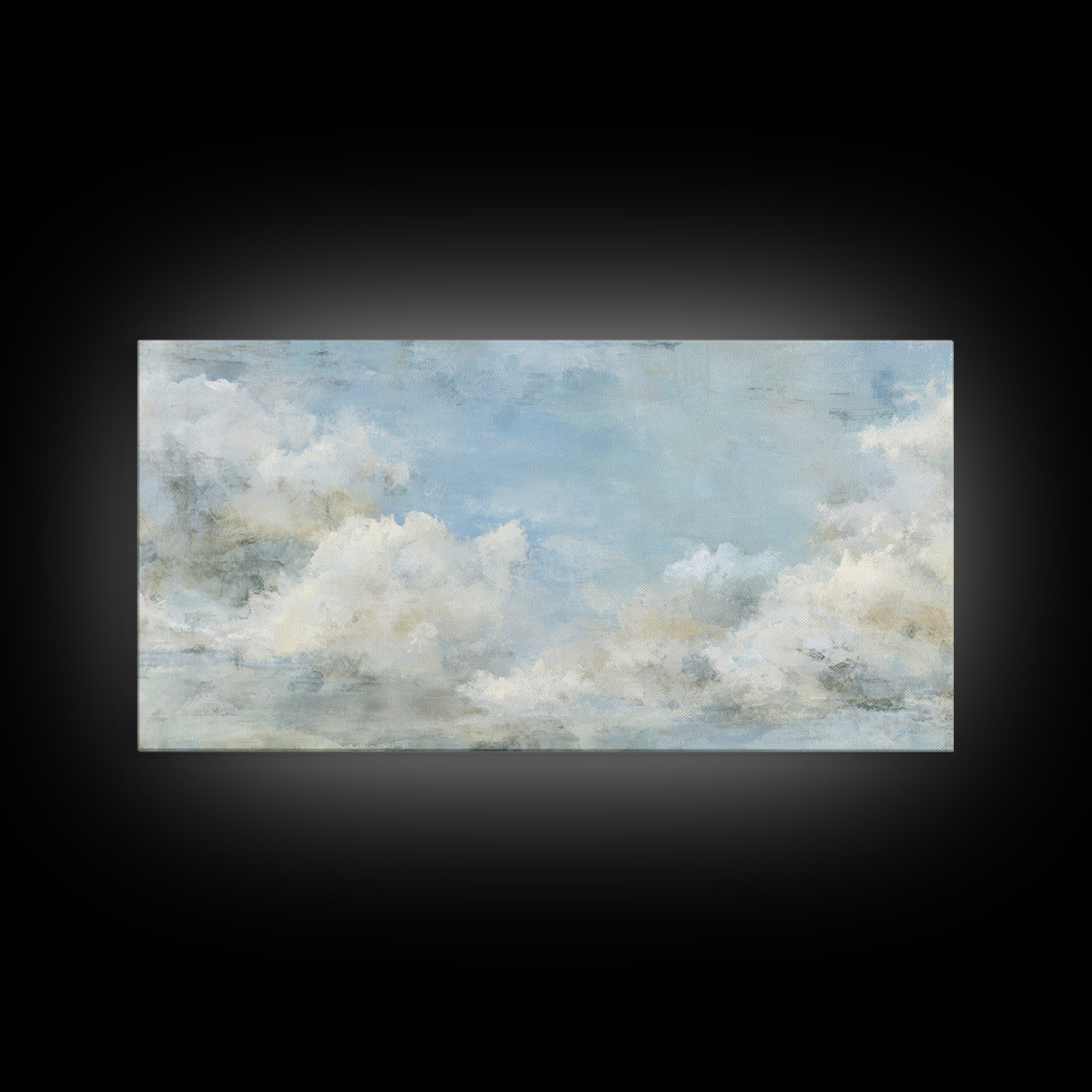 Peaceful Clouds over Open Meadow Canvas Print, Dental Office Art, Art Print, Office Decor, Fine Art, Calm, Unique Wall Art, DOA-2x1-53