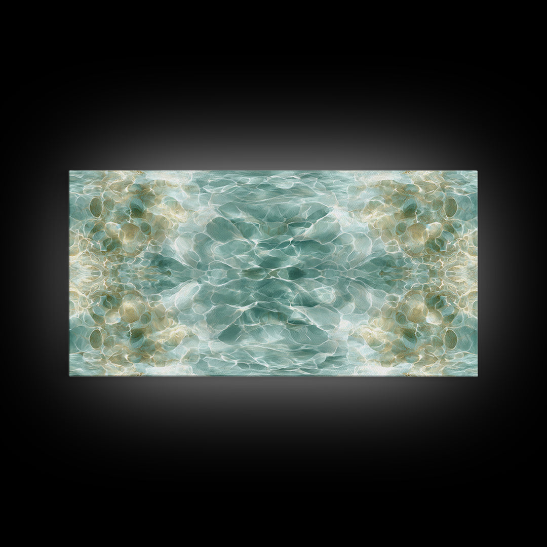 Abstract Water Ripple Pattern Canvas Print, Dental Office Art, Fine Art Print, Office Decor, Abstract Art, Calm, DOA-2x1-57