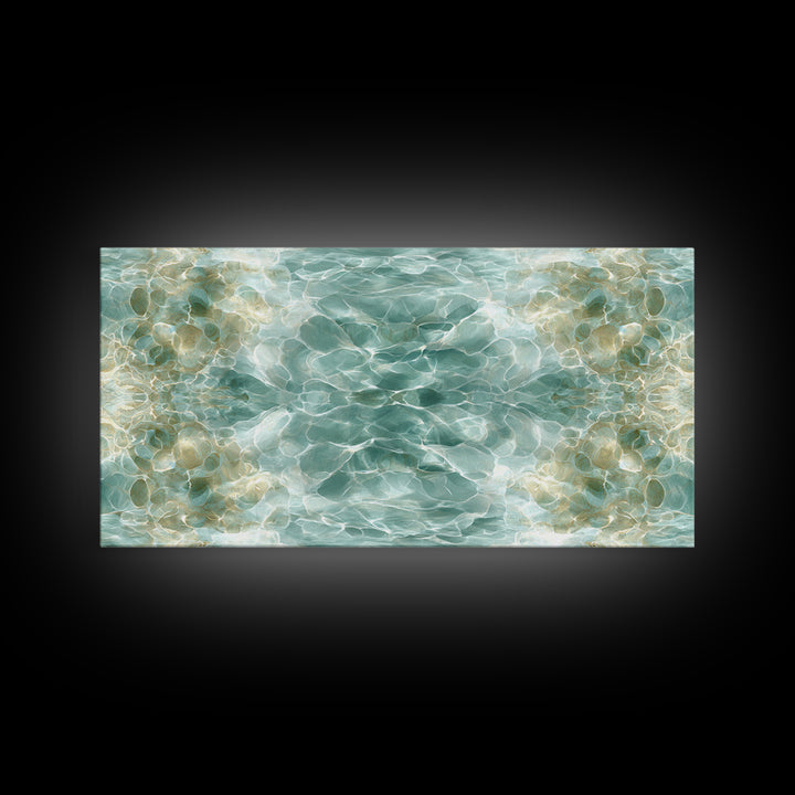Abstract Water Ripple Pattern Canvas Print, Dental Office Art, Fine Art Print, Office Decor, Abstract Art, Calm, DOA-2x1-57