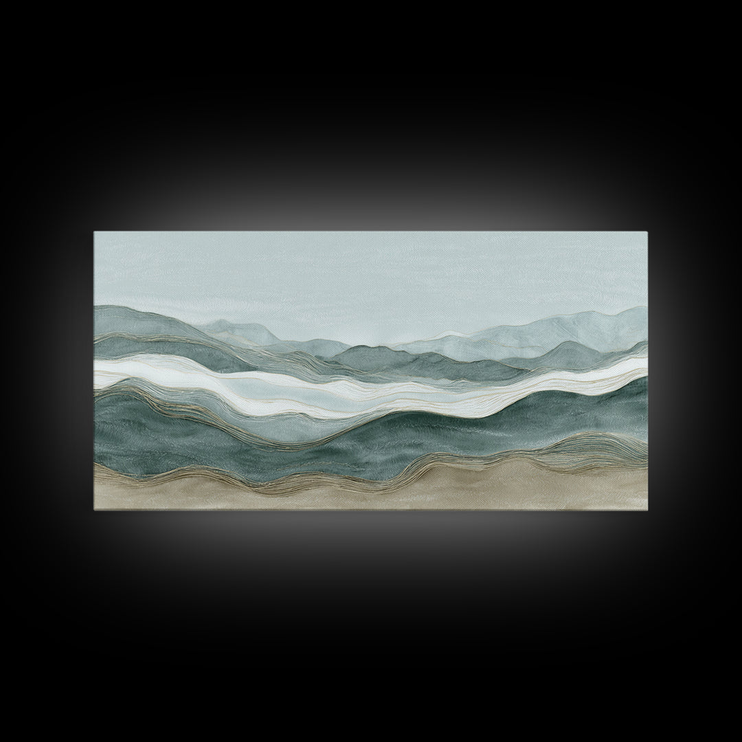 Minimal Line Faces Framed Canvas Print, Dental Office Art, Office Decor, Fine Art, Calm, Medical Art, Medical Office Decor, DOA-2x1-60