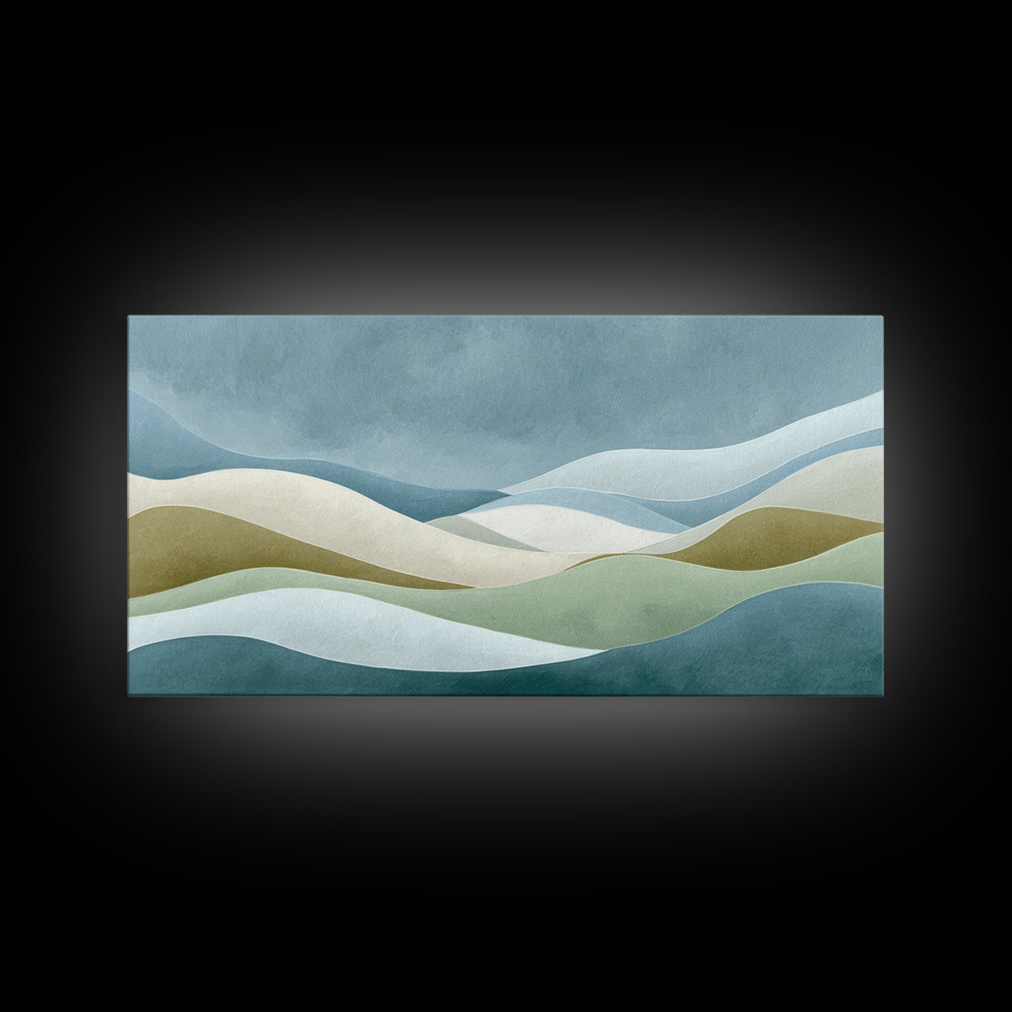 Minimal Smile Curve Abstract Canvas Print, Dental Office Art, Luxury Decor, Office Decor, Abstract Art, Calm, Office Wall Art, DOA-2x1-73