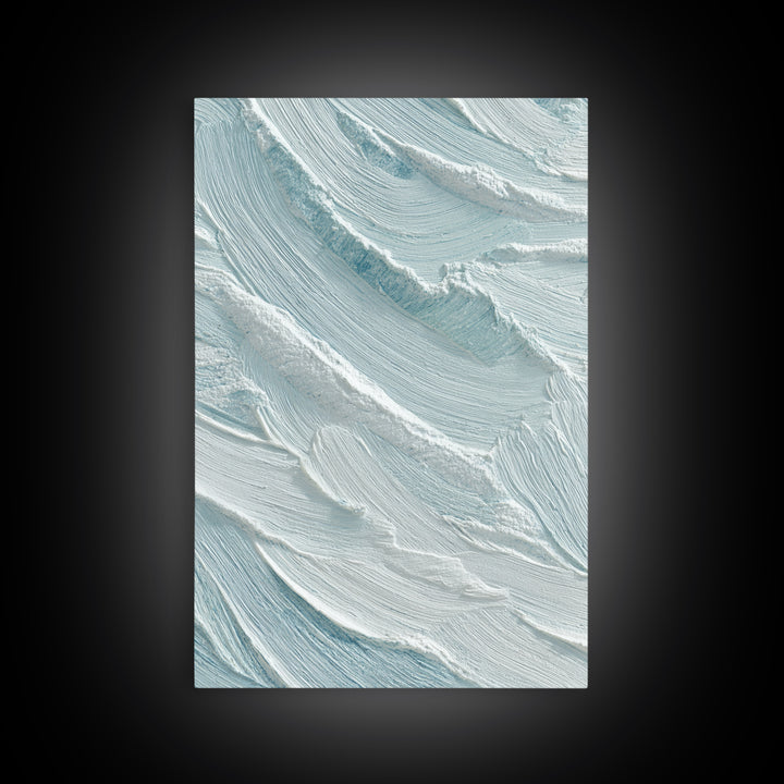 Abstract Water Ripple Pattern Framed Canvas Print, Dental Office Art, Medical Office Art, Office Decor, Fine Art, Calm, DOA-2x3-21