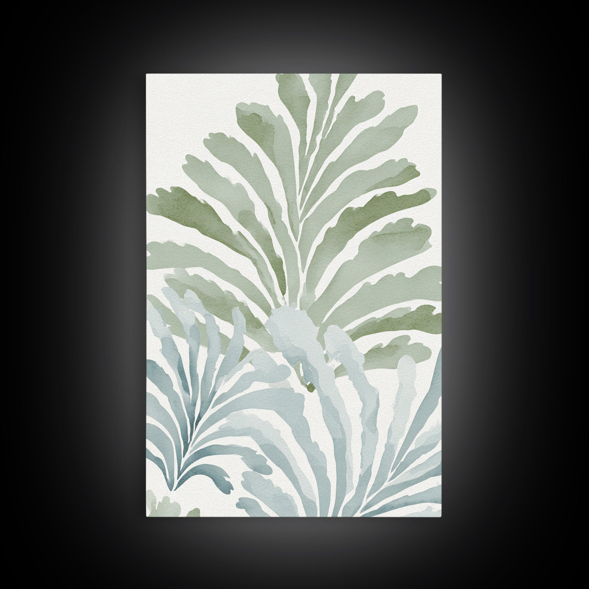 Botanical Fern Study Canvas Print, Dental Office Art, Dental Office Decor, Office Decor, Fine Art, Calm, Science Art, DOA-2x3-27