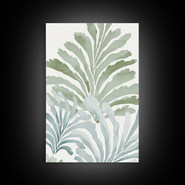 Botanical Fern Study Canvas Print, Dental Office Art, Dental Office Decor, Office Decor, Fine Art, Calm, Science Art, DOA-2x3-27