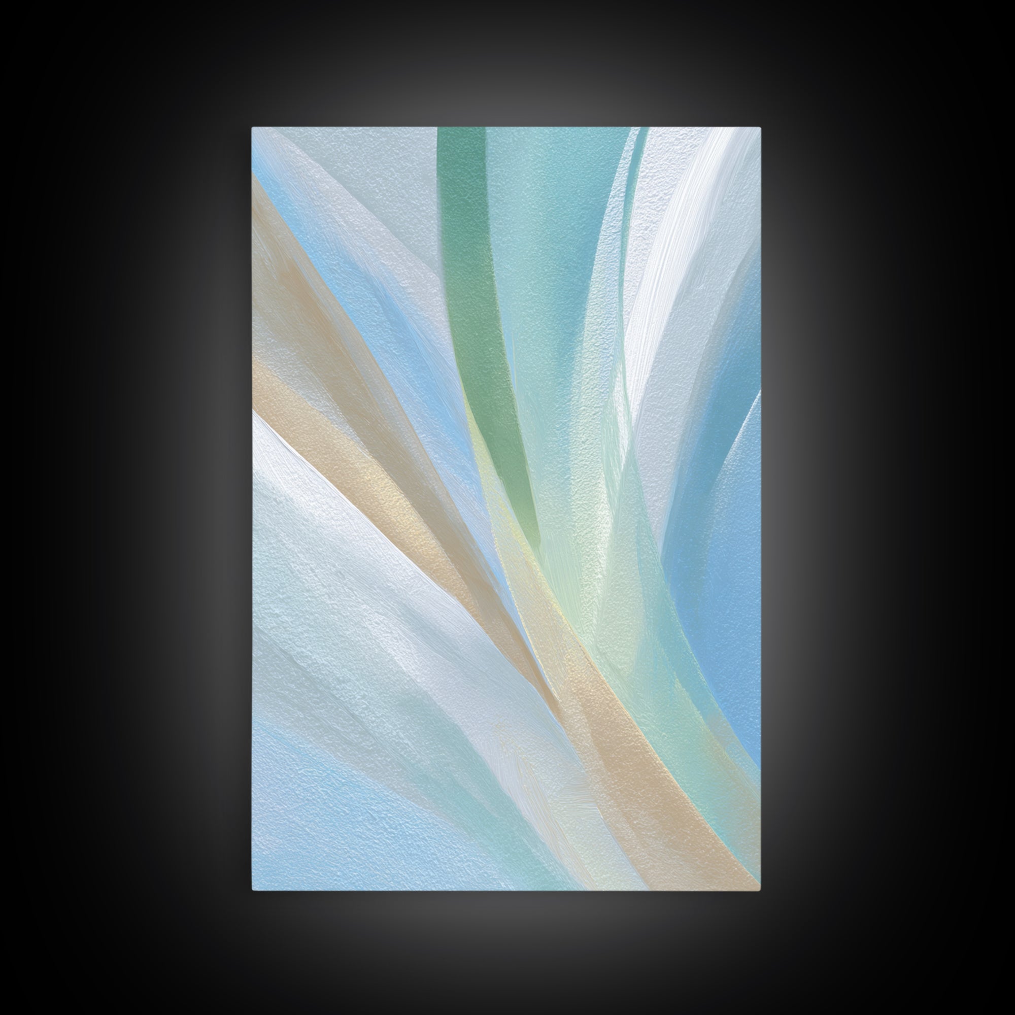 Simple Rainbow Pastel Shapes for Children Canvas Print, Dental Office Art, Gallery Decor, Office Decor, Abstract Art, Calm, DOA-2x3-29