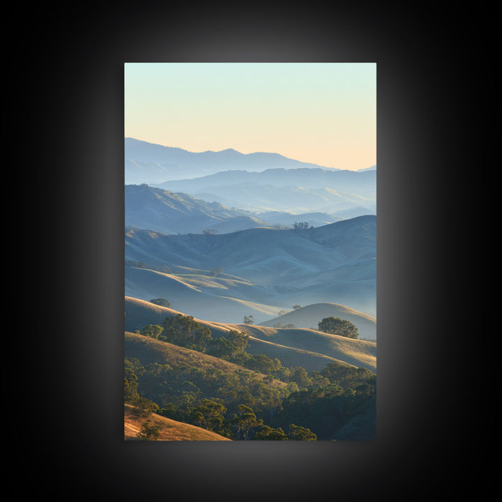 Soft Gradient Sunrise Framed Canvas Print, Dental Office Art, Dental Assistant, Office Decor, Fine Art, Calm, Gallery Decor, DOA-2x3-4