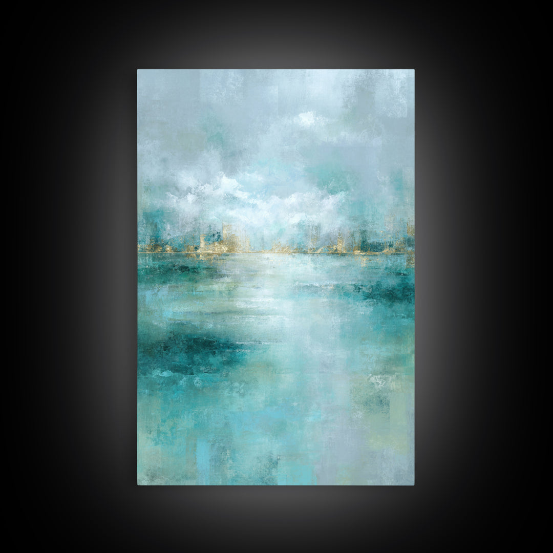 Clean Geometric Art Framed Canvas Print, Dental Office Art, Tooth Art, Office Decor, Abstract Art, Calm, Modern Decor, DOA-2x3-64