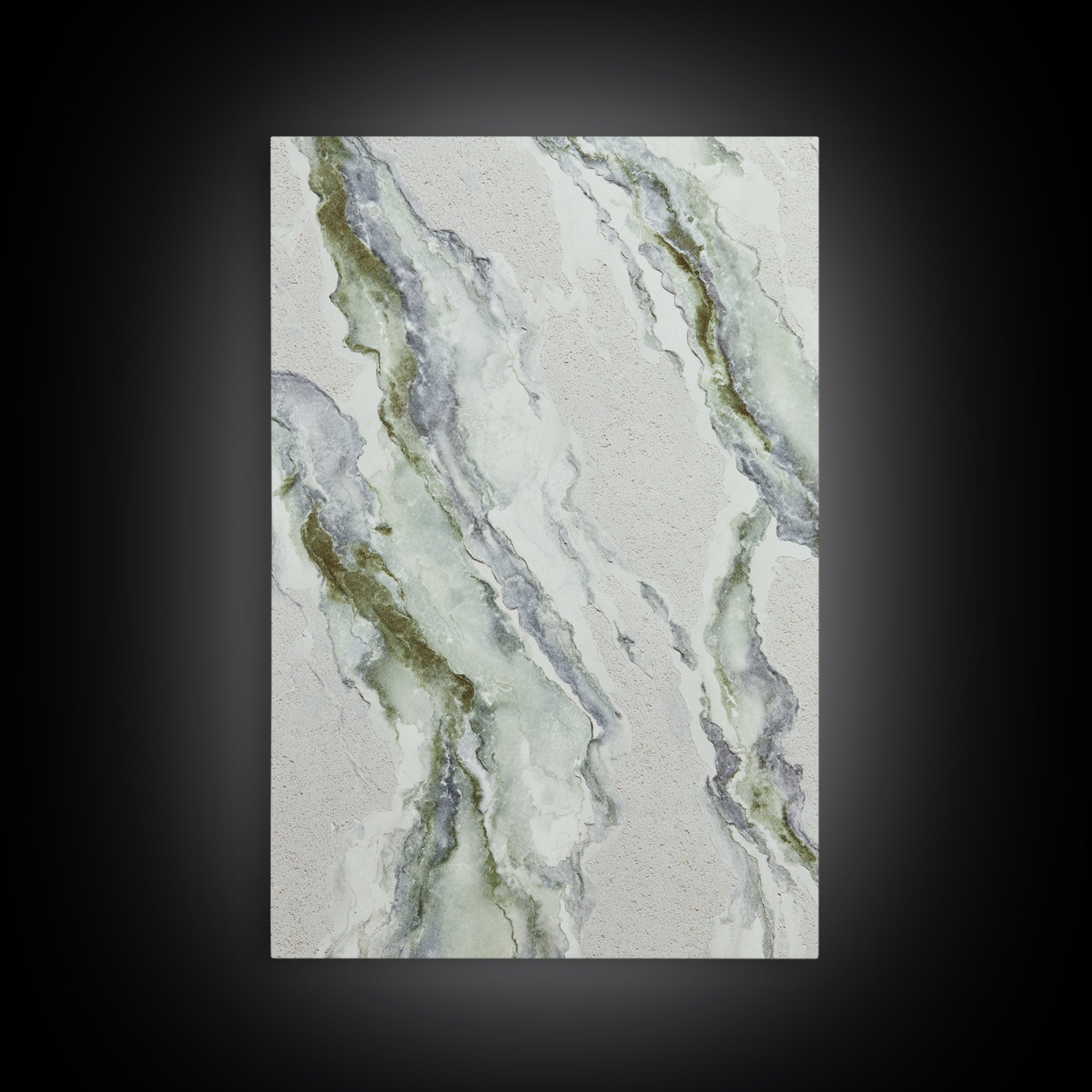 Clean Marble Texture Framed Canvas Print, Dental Office Art, Office Decor, Oil Painting, Calm, Dental Hygiene, DOA-2x3-8