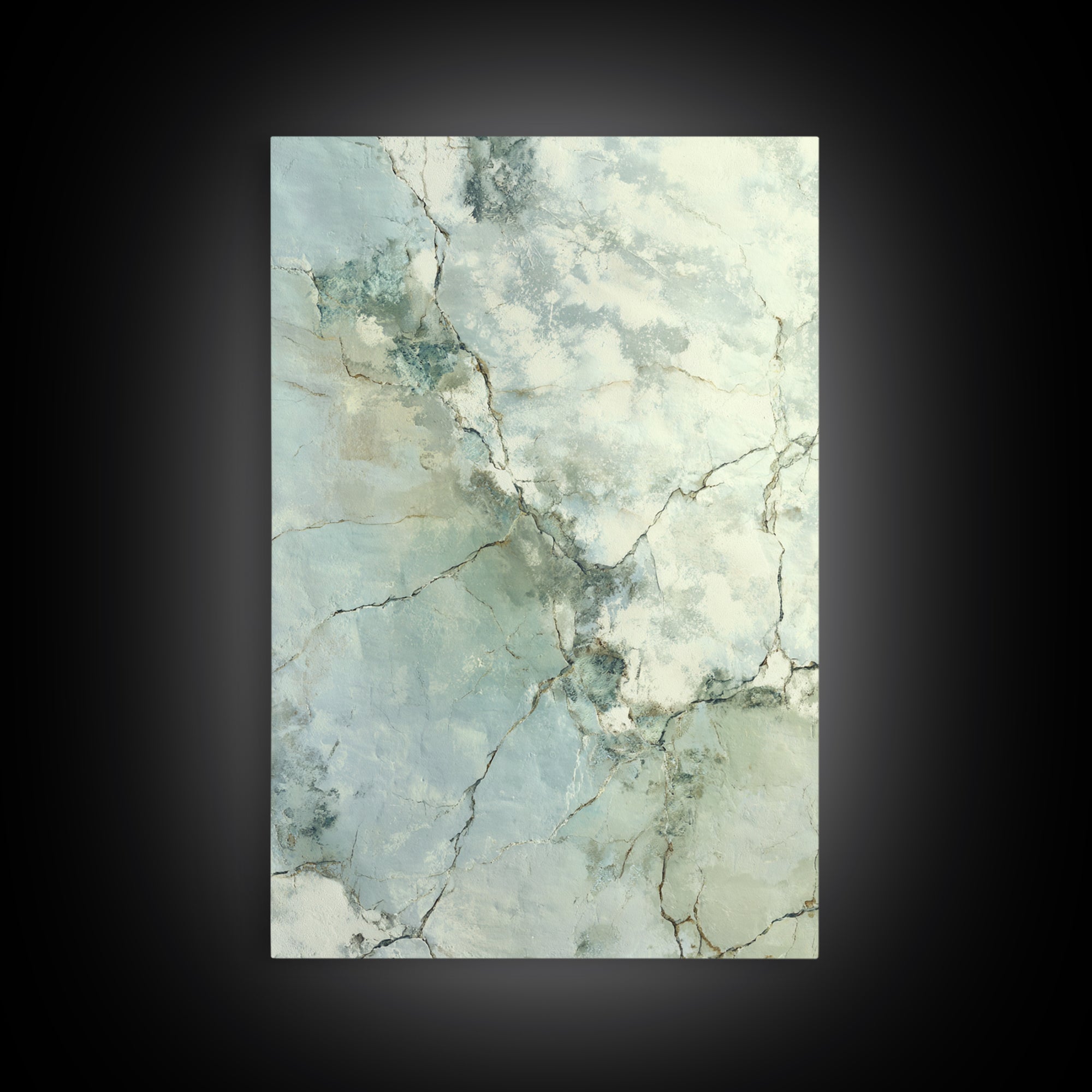 Clean Marble Texture Framed Canvas Print, Dental Office Art, Dental Gift, Office Decor, Watercolor Art, Calm, DOA-2x3-80