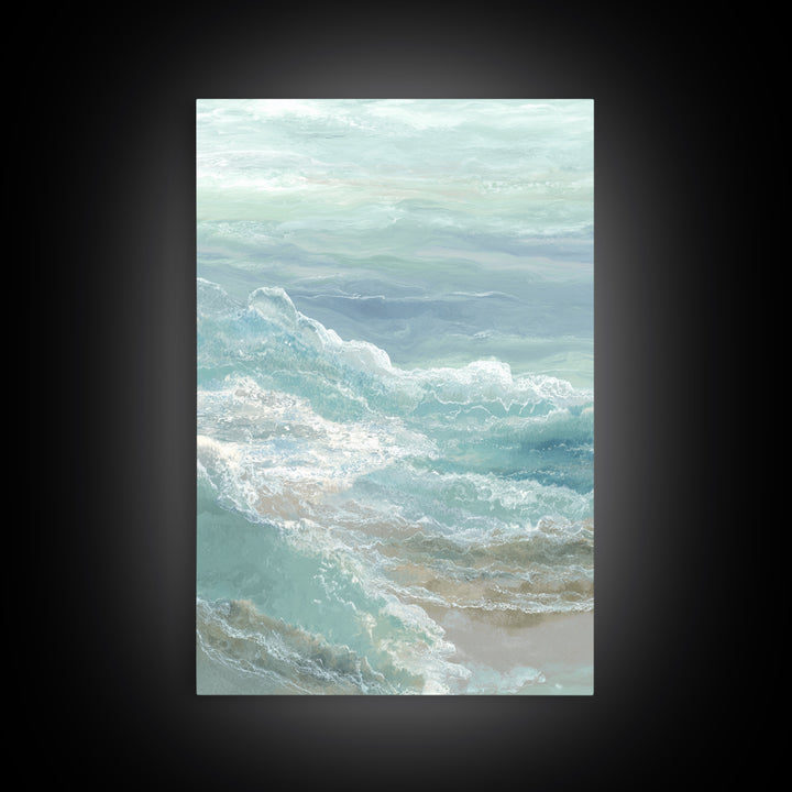Calming Abstract Ocean Waves Canvas Print, Dental Office Art, Wall Decor, Office Decor, Fine Art, Calm, Contemporary Art, DOA-2x3-9