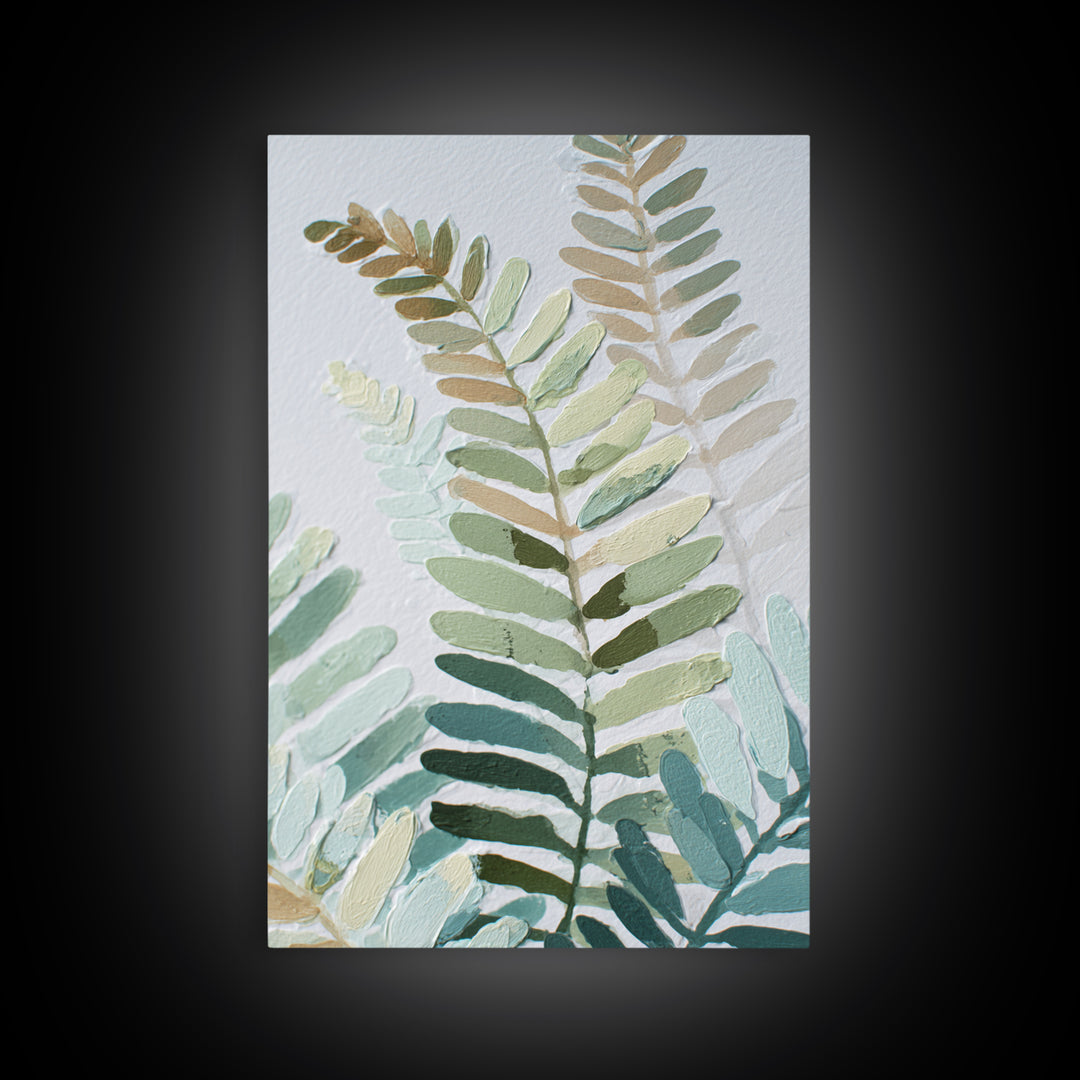 Botanical Fern Study Canvas Print, Dental Office Art, Fine Art Print, Office Decor, Watercolor Art, Calm, Printable Wall Art, DOA-2x3-99