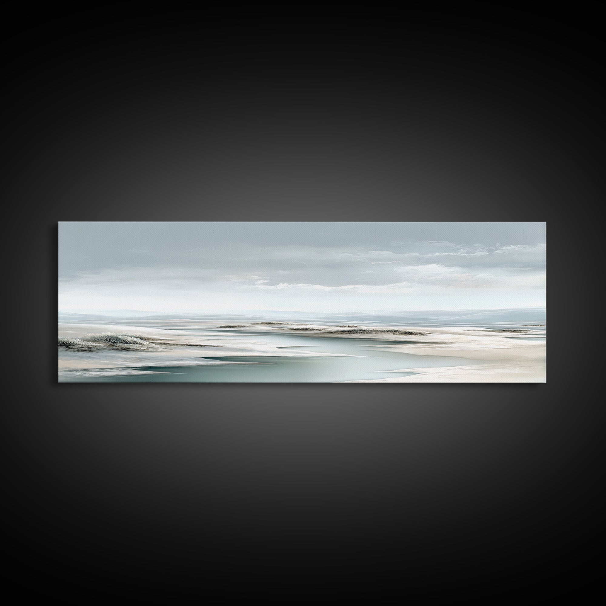 Quiet Coastal Dunes Canvas Print, Dental Office Art, Printable Digital, Office Decor, Calm, Neutral Decor, Modern Decor, DOA-3x1-14