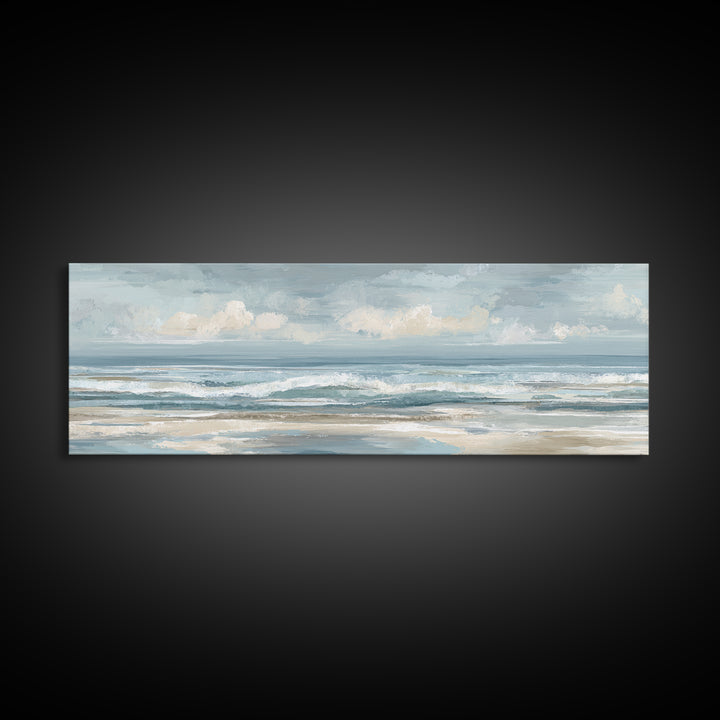 Calming Abstract Ocean Waves Canvas Print, Dental Office Art, Dental, Office Decor, Watercolor Art, Calm, Tooth Art, DOA-3x1-41