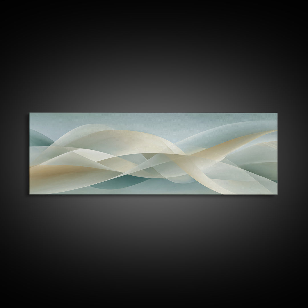 Minimal Smile Curve Abstract Canvas Print, Dental Office Art, Office Decor, Abstract Art, Calm, Medical Office Decor, DOA-3x1-45
