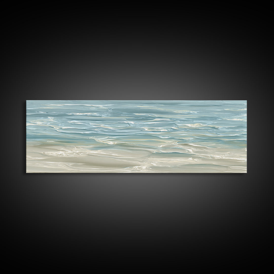 Abstract Water Ripple Pattern Framed Canvas Print, Dental Office Art, Room Decor, Office Decor, Abstract Art, Calm, DOA-3x1-5