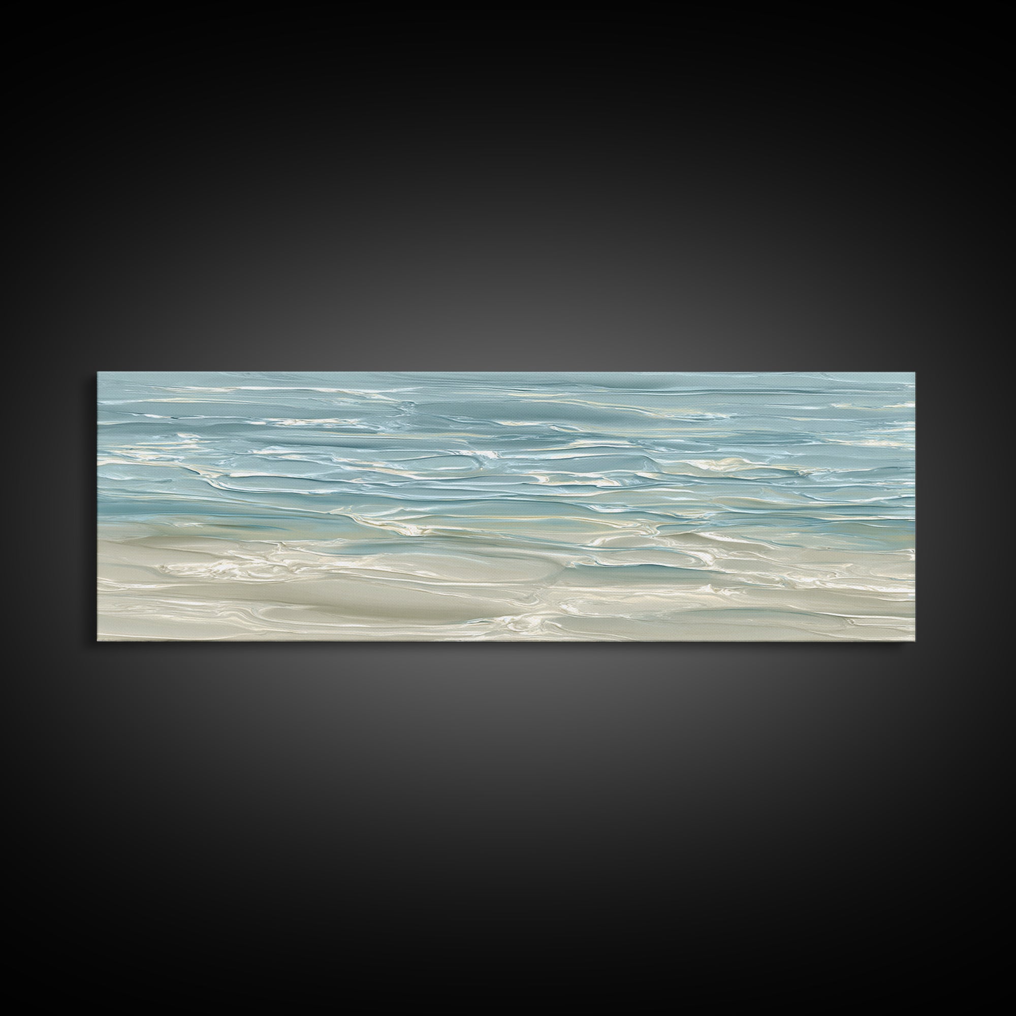 Abstract Water Ripple Pattern Framed Canvas Print, Dental Office Art, Room Decor, Office Decor, Abstract Art, Calm, DOA-3x1-5