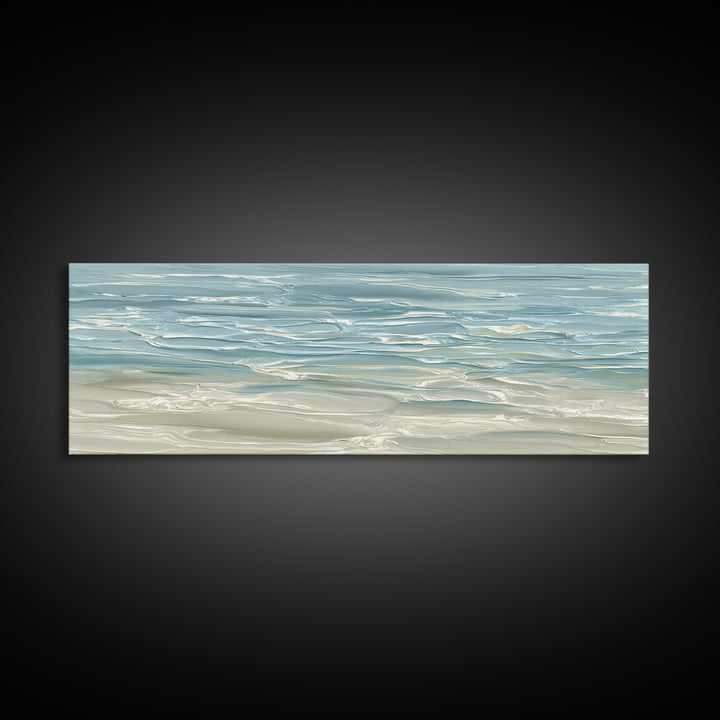 Abstract Water Ripple Pattern Framed Canvas Print, Dental Office Art, Room Decor, Office Decor, Abstract Art, Calm, DOA-3x1-5