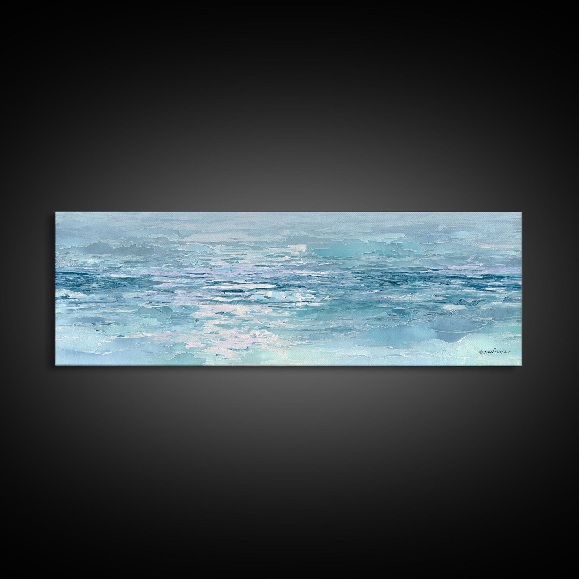 Abstract Water Ripple Pattern Framed Canvas Print, Dental Office Art, Unique Wall Art, Office Decor, Calm, Dental Assistant, DOA-3x1-77