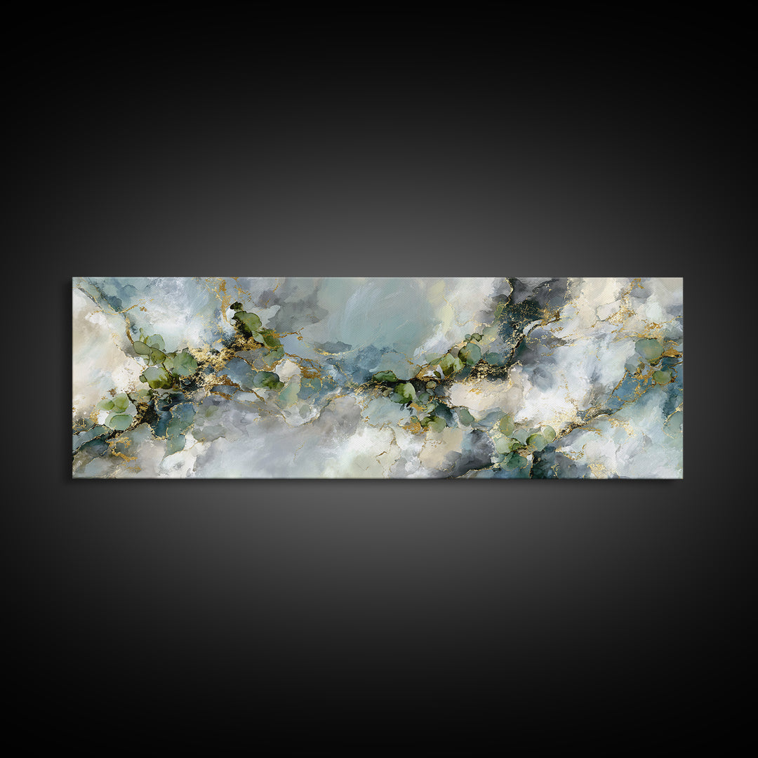 Clean Marble Texture Canvas Print, Dental Office Art, Office Decor, Oil Painting, Calm, Unique Wall Art, Minimalist Wall Art, DOA-3x1-88