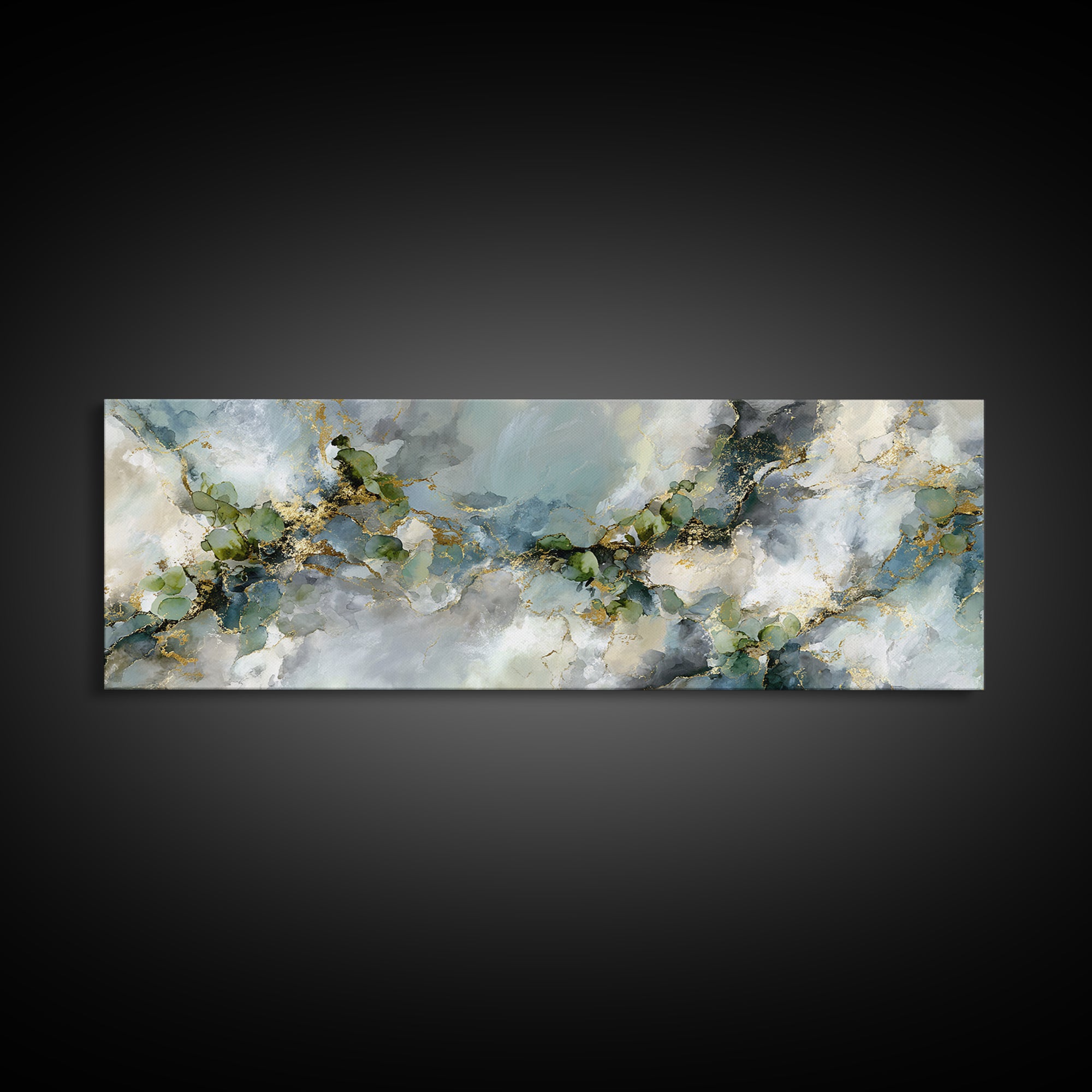 Clean Marble Texture Canvas Print, Dental Office Art, Office Decor, Oil Painting, Calm, Unique Wall Art, Minimalist Wall Art, DOA-3x1-88