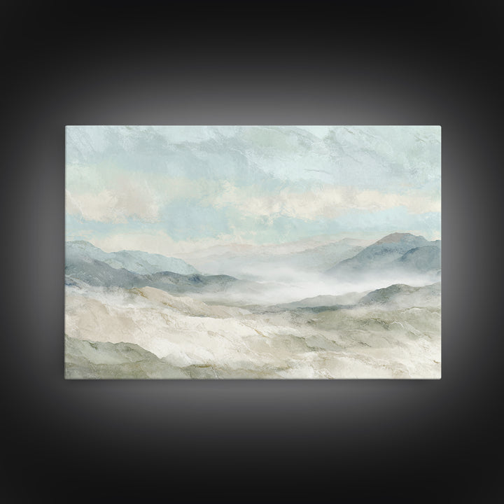 Clean Marble Texture Framed Canvas Print, Dental Office Art, Digital Artwork, Office Decor, Oil Painting, Calm, Dentist Art, DOA-3x2-100