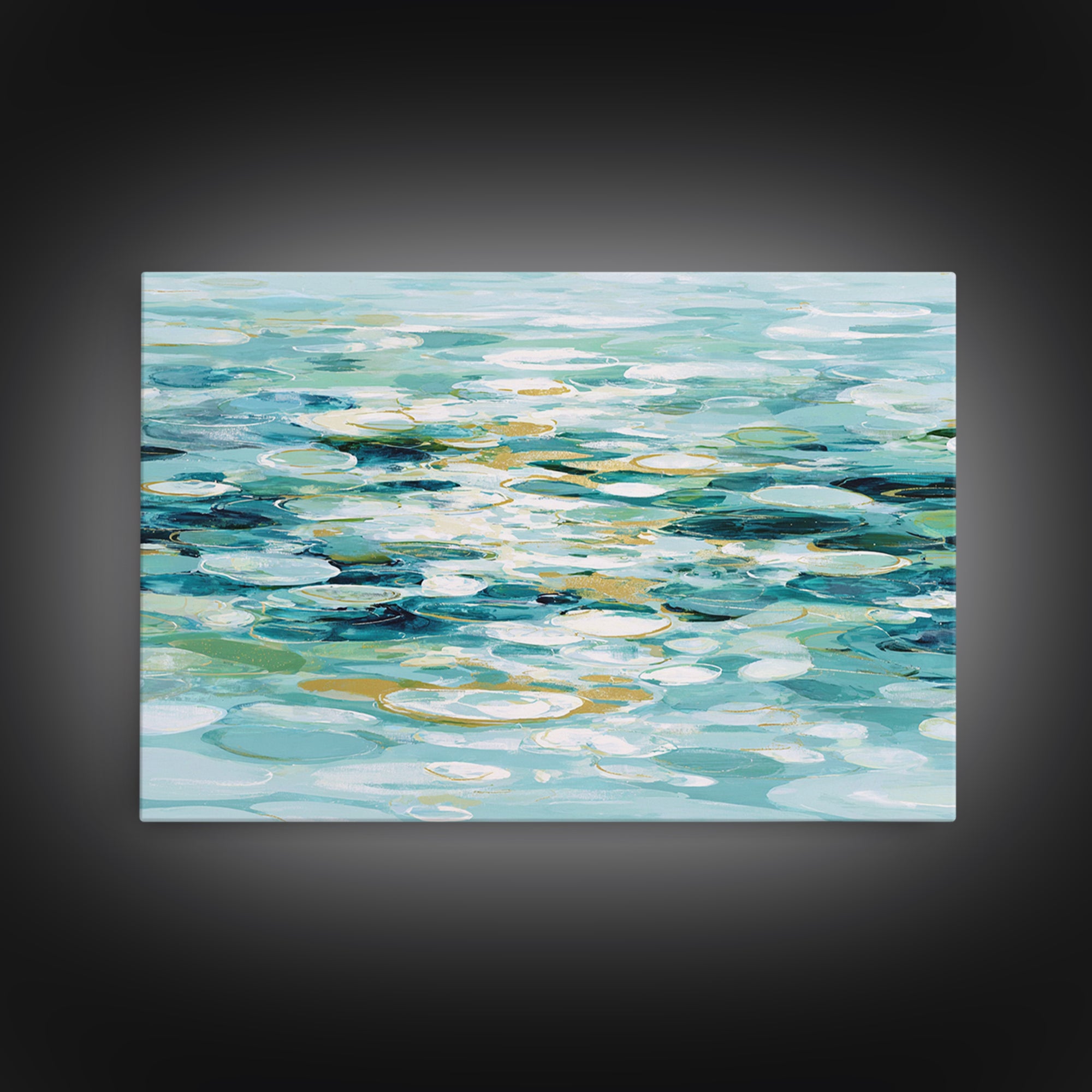 Abstract Water Ripple Pattern Canvas Print, Dental Office Art, Office Decor, Abstract Art, Calm, Dental Art, Digital Artwork, DOA-3x2-17