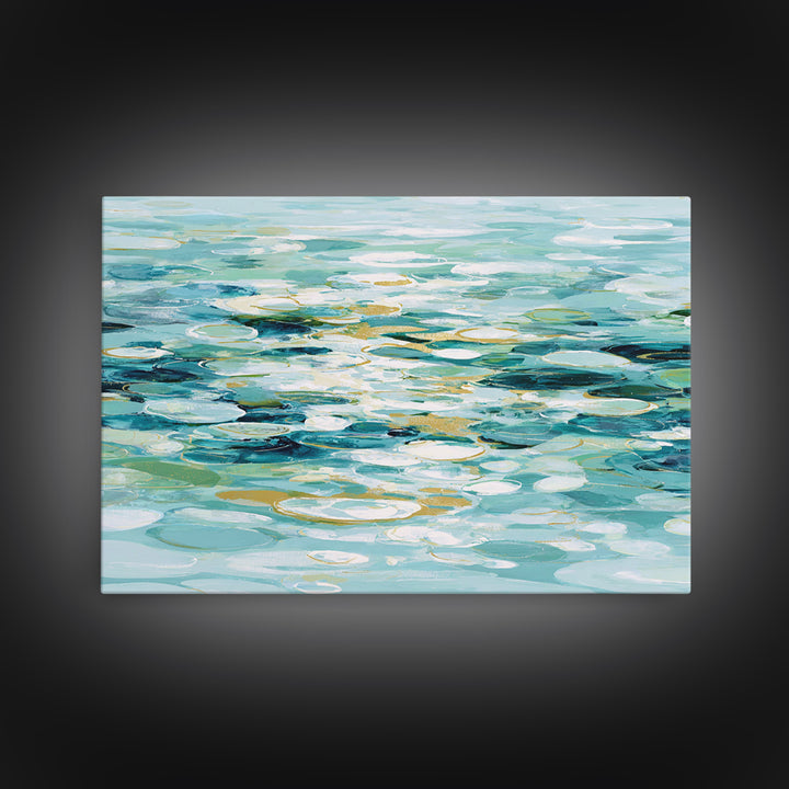 Abstract Water Ripple Pattern Canvas Print, Dental Office Art, Office Decor, Abstract Art, Calm, Dental Art, Digital Artwork, DOA-3x2-17