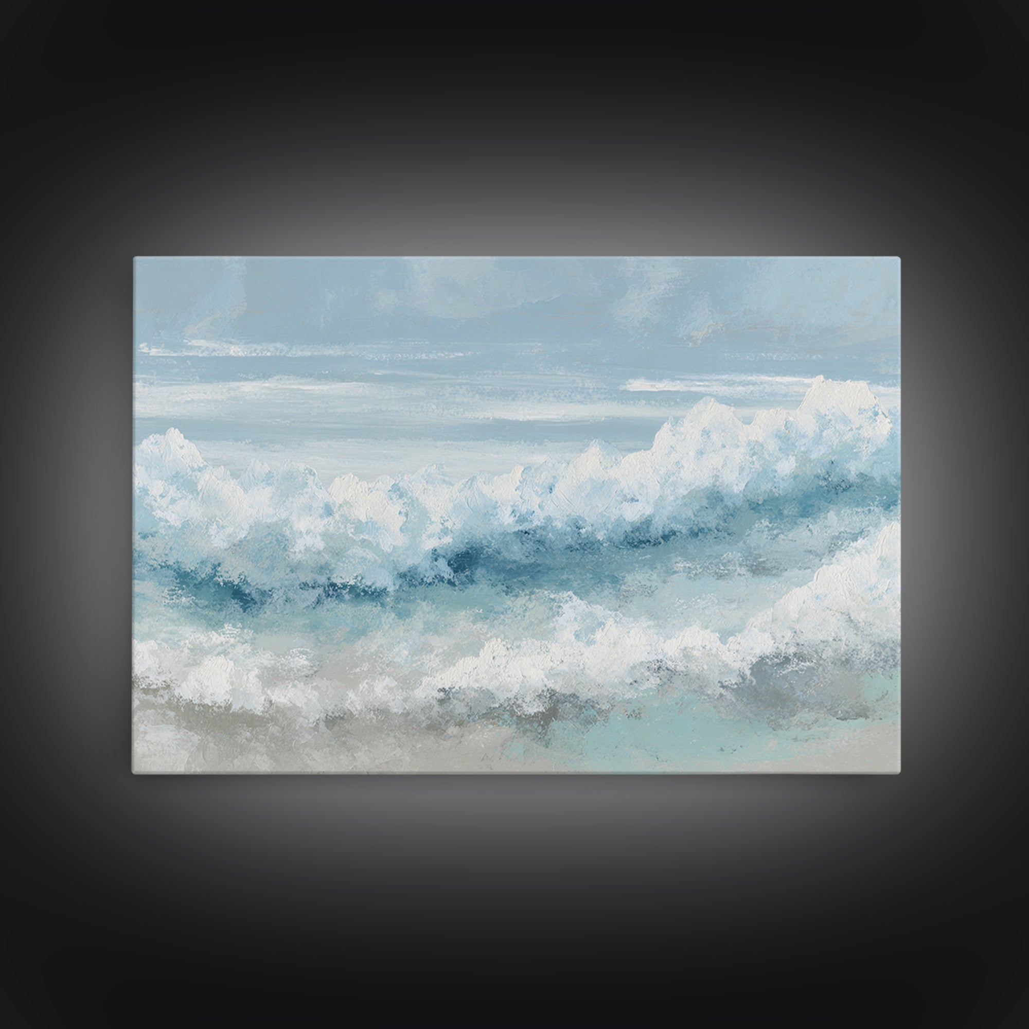 Calming Abstract Ocean Waves Canvas Print, Dental Office Art, Dental, Office Decor, Fine Art, Calm, Tooth Art, Dentistry Art, DOA-3x2-53