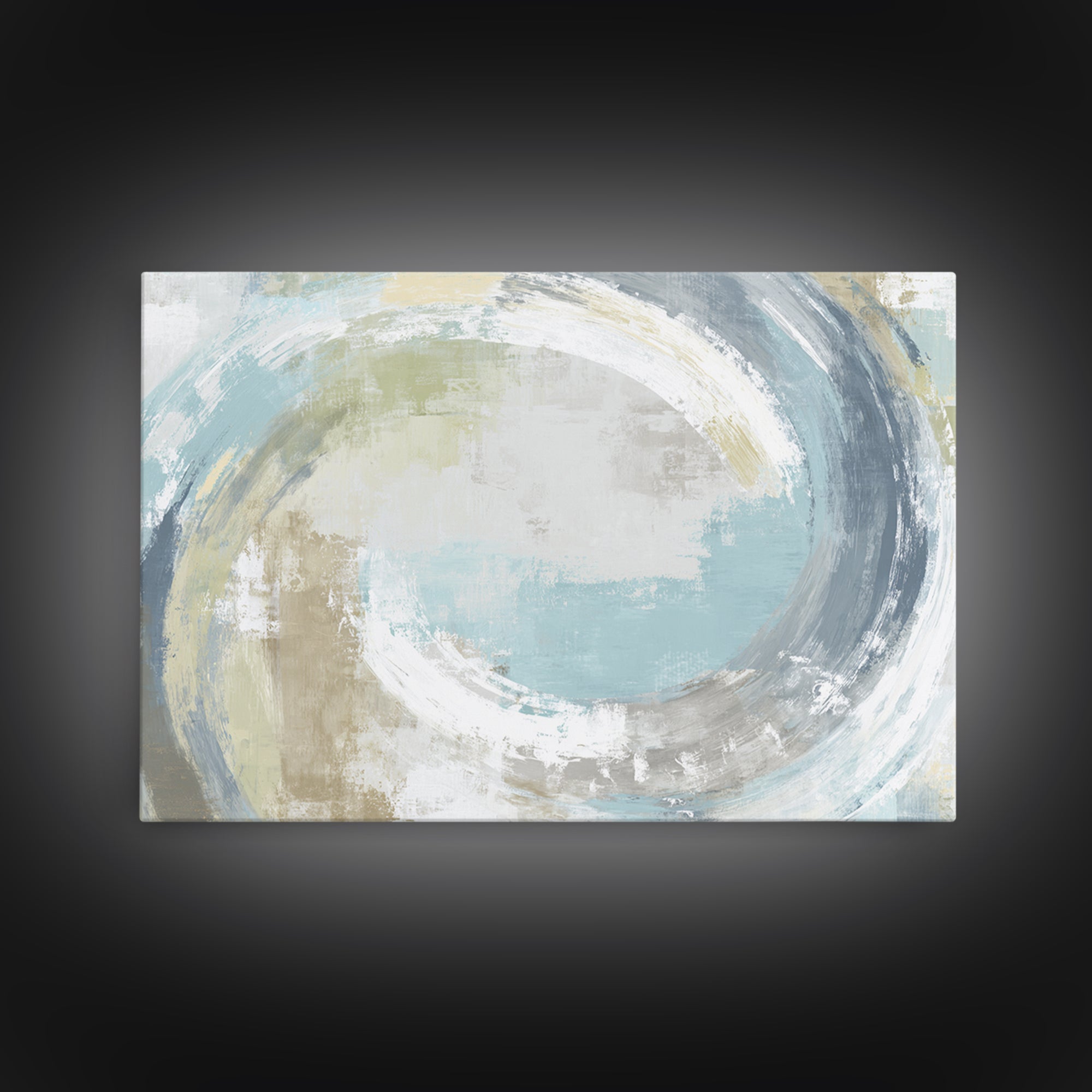 Minimal Smile Curve Abstract Framed Canvas Print, Dental Office Art, Motivational Poster, Office Decor, Abstract Art, Calm, DOA-3x2-81