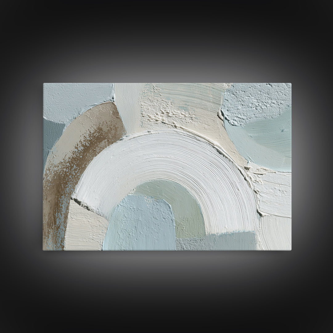 Light Scandinavian Abstract Arches Canvas Print, Dental Office Art, Dental Art, Office Decor, Fine Art, Calm, Dental Gift, DOA-3x2-93
