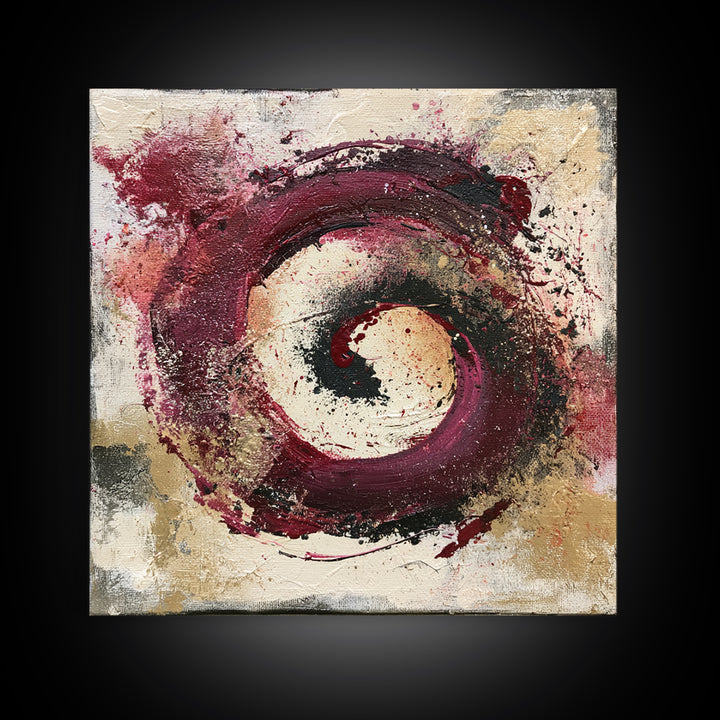 Abstract Red Wine Swirl Canvas Print, Dining Room Art, Printable Art, Dining Room Decor, Abstract Art, Dining, Coastal Wall Art, DRA-1x1-18