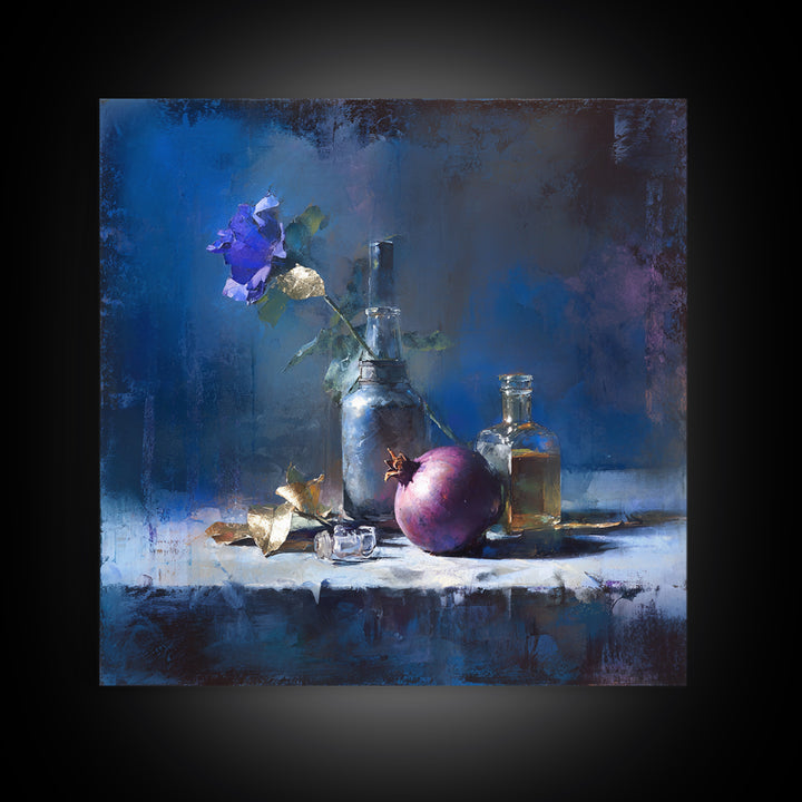 Coffee and Pastry Scene for Breakfast Nook Framed Canvas Print, Dining Room Art, Kitchen Wall Decor, Dining Room Decor, Dining, DRA-1x1-38