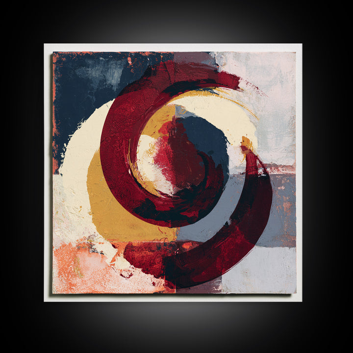 Abstract Red Wine Swirl Framed Canvas Print, Dining Room Art, Modern Wall Art, Dining Room Decor, Dining, Gallery Decor, DRA-1x1-66