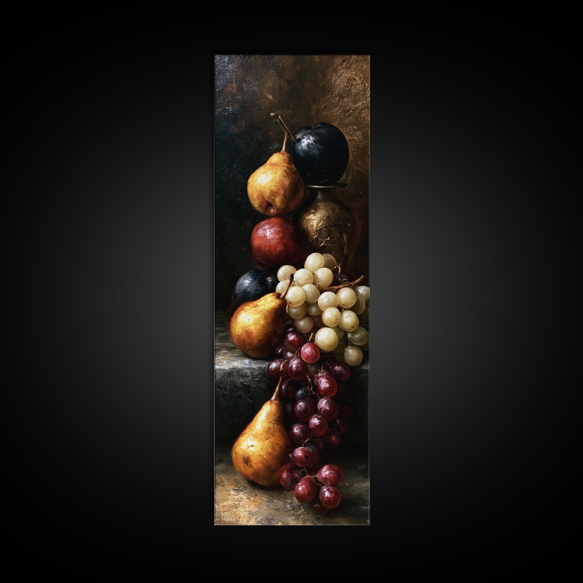 Classical Fruit Still Life Canvas Print, Dining Room Art, Trendy Wall Art, Dining Room Decor, Fine Art, Dining, DRA-1x3-13