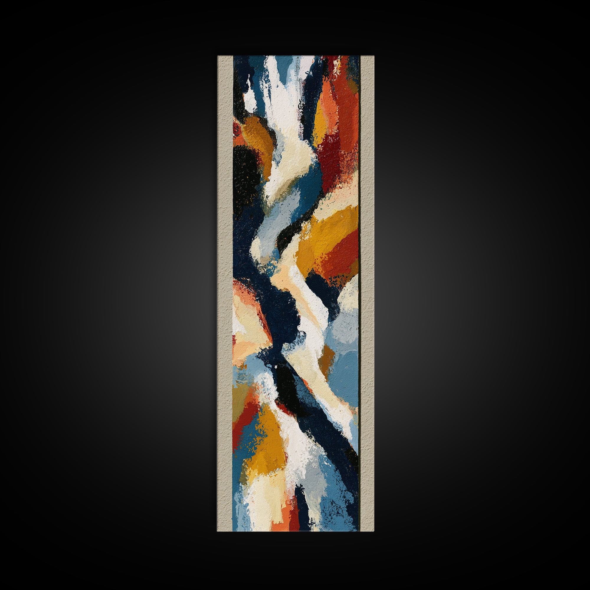 Abstract Composition in Appetite Friendly Warm Tones Canvas Print, Dining Room Art, Home Decor, Dining Room Decor, Dining, DRA-1x3-64