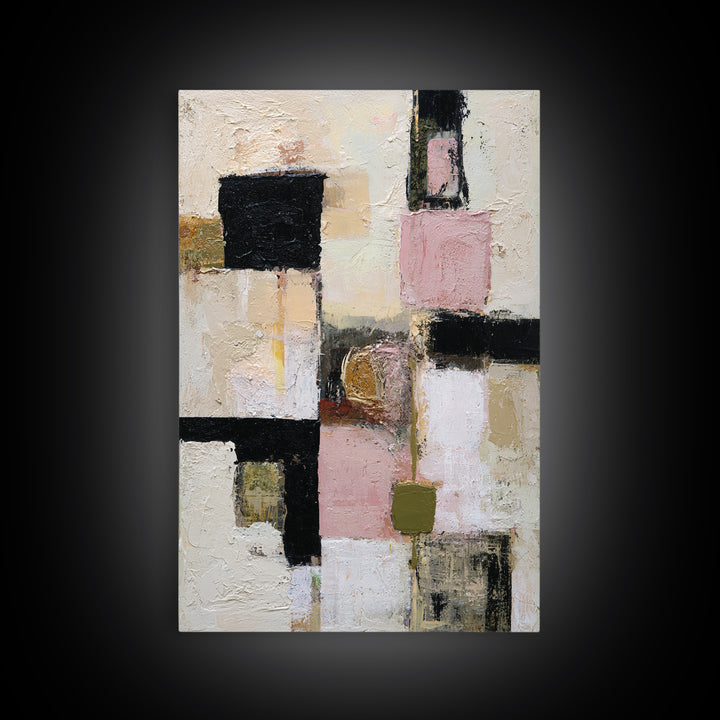 Abstract Composition in Appetite Friendly Warm Tones Canvas Print, Dining Room Art, Fine Art Print, Dining Room Decor, Dining, DRA-2x3-12