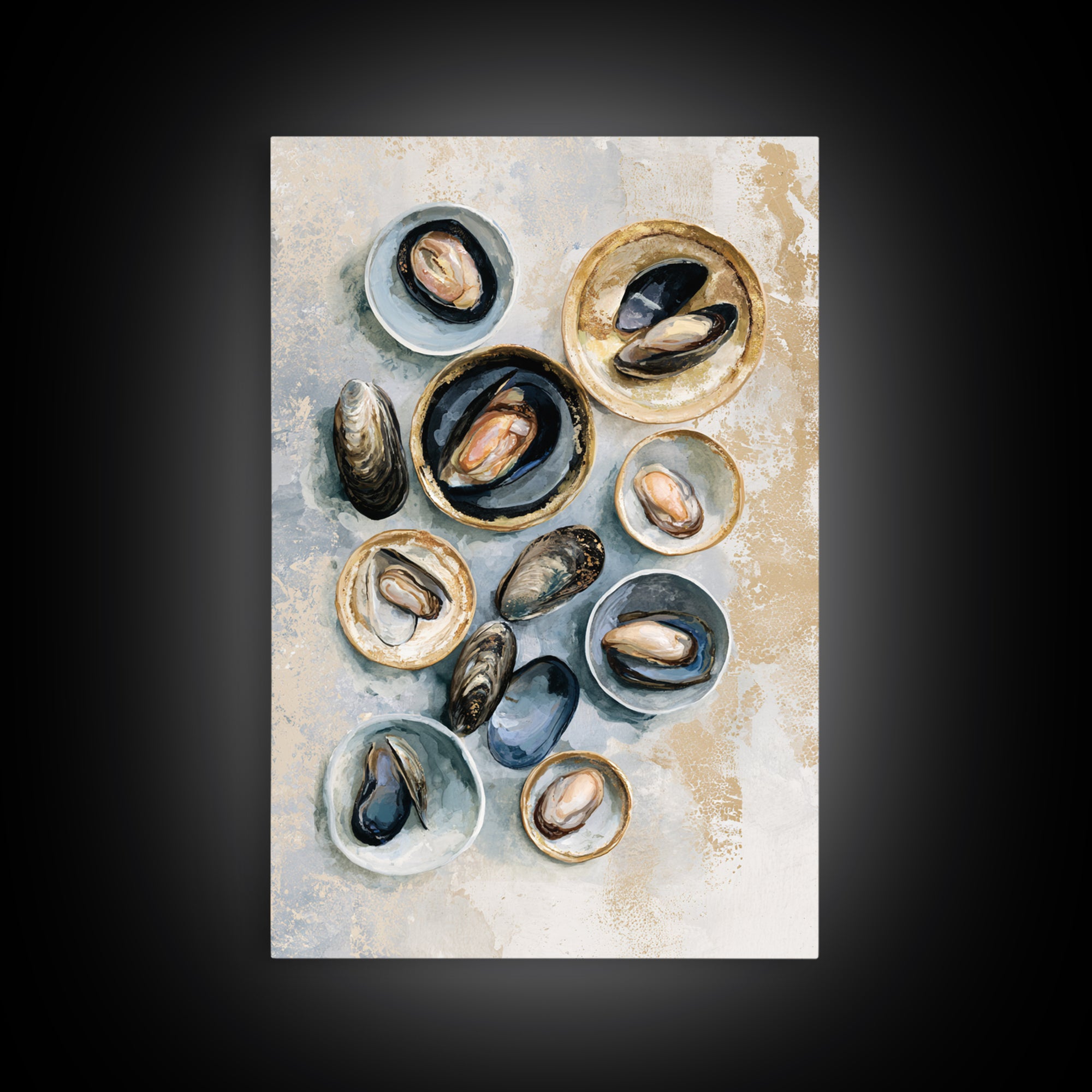 French Bistro Food Illustration Without Text Canvas Print, Dining Room Art, Fine Art Print, Dining Room Decor, Dining, DRA-2x3-18